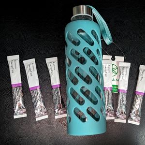 Arbonne Boysenberry Lavender Fizz and Water Bottle